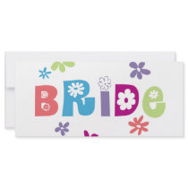 Bride Bookmark Customized Rack Card