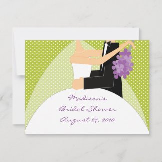 Bride Bridal Shower Advice Card postcard