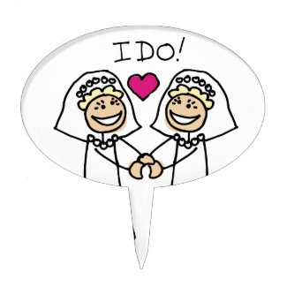Bride-Bride I Do Cake Picks