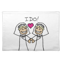 Bride-Bride I Do Place Mats