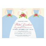 Bride & Bridesmaids Bridal Luncheon Invite (blue)