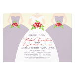 Bride & Bridesmaids Bridal Luncheon Invite: purple