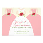 Bride & Bridesmaids Bridal Shower Invite (pink)