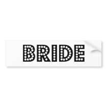 Bride bumper stickers by Wedding_Keepsake Bride bumper stickers