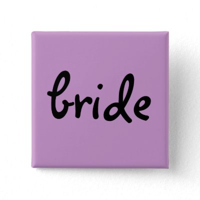 bride button