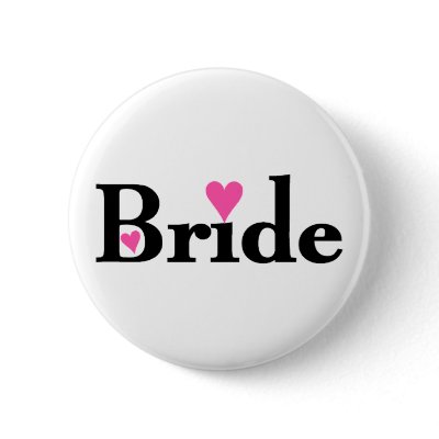 Bride Pinback Buttons