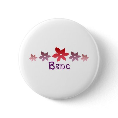 Bride Pinback Buttons
