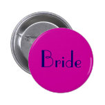 Bride Button in Navy and Fuchsia buttons