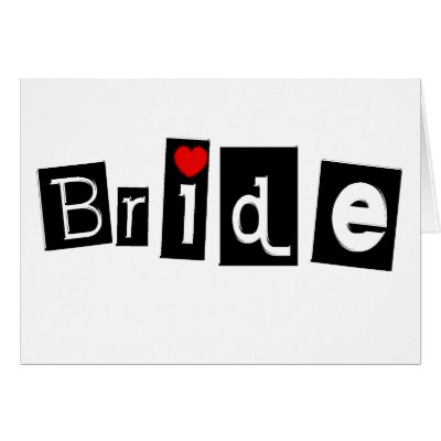 Bride Card