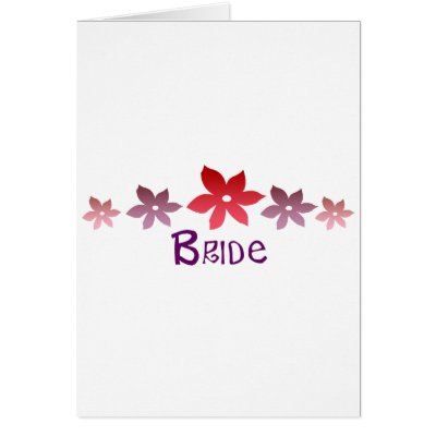 Bride Card