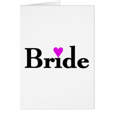 Bride Card