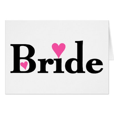 Bride Card