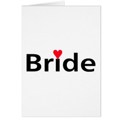 Bride Card