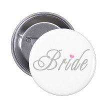 Bride Classy Grays Pinback Button