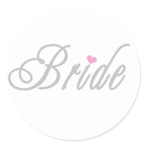 Bride Classy Grays stickers