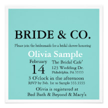 Bride & Co. Shower Invitation