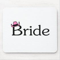 Bride (Cowboy Hat) mousepads