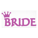 bride crown icon photo cards