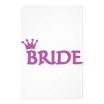 bride crown icon stationery paper
