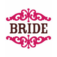 Bride (Decorative) Hot Pink & Chocolate Brown shirt