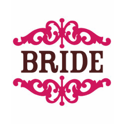 Bride (Decorative) Hot Pink & Chocolate Brown shirt