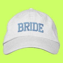 Bride embroidered cap embroidered hats by wedding_tshirts Bride embroidered cap embroidered hats