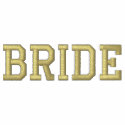 BRIDE Embroidered Text Hoodie embroidered shirts