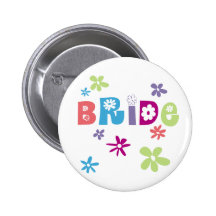 Bride Favors and Gifts Pinback Buttons