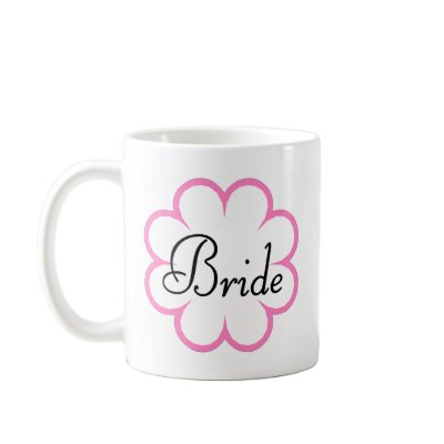 Bride Flower Mugs