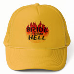 Bride From Hell (Flames 1) Mesh Hat Bride From Hell (Flames 1) Mesh Hat