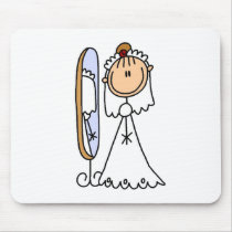Bride Getting Ready For The Wedding Mousepad by stick_figures Bride Getting Ready For The Wedding Mousepad