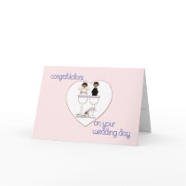 Bride & Groom Congratulations Card