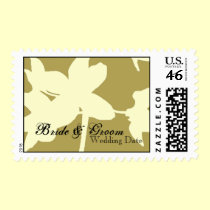 Bride & Groom Customizable Postage postage