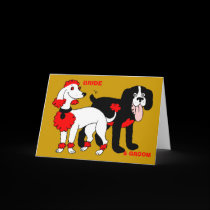BRIDE & GROOM Greeting Card