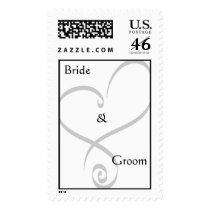 Bride & Groom Heart Postage postage by frugalbride Bride & Groom Heart Postage postage