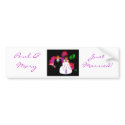 "Bride & Groom Just Married II" Bumper Sticker bumper stickers by Yve_13 "Bride & Groom Just Married II" Bumper Sticker bumper stickers