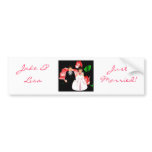 "Bride &amp; Groom Just Married III" Bumper Sticker