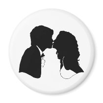 Bride & Groom Magnet