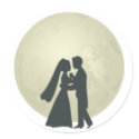 Bride & Groom Moonlight Dance stickers