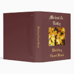 Bride & Groom Name Wedding Guest Book binder