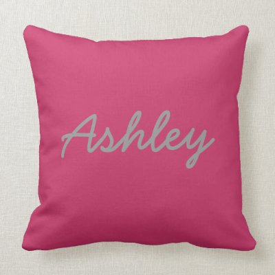 Bride Groom Names Reversible Pink Grey Throw Pillow by wasootch