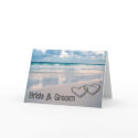 Bride & Groom Names Written in the Sand cards by beverlytazangel Bride & Groom Names Written in the Sand cards