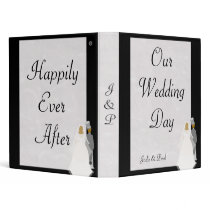 Bride & Groom - Our Wedding Day binders by ZazzleBusinessCards Bride & Groom - Our Wedding Day binders