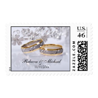 Bride & Groom Platinum & Gold Wedding Band Stamp