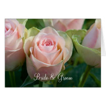 Bride & Groom Rose Card