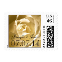 Bride Groom Save the Date Postage Stamps