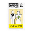 Bride Groom Save the Date Stamps stamp