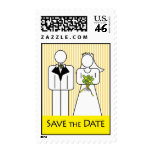 Bride Groom Save the Date Stamps