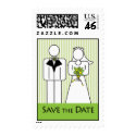 Bride & Groom Save the Date Stamps stamp