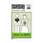 Bride & Groom Save the Date Stamps